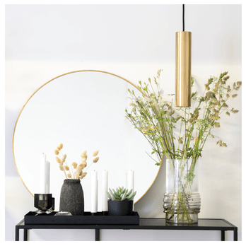 Zrcadlo JIRSIY GOLD zlatá, průměr 60 cm 3
