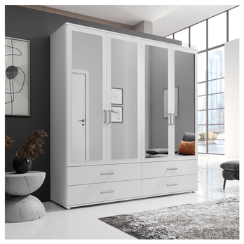 Šatní skříň JOANN bílá 1