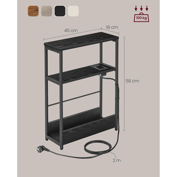 Odkládací stolek JOB 4 černá 5