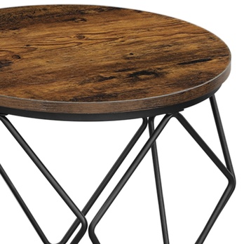 Set konferenčních stolků JOEN černá/hnědá, 2ks 6