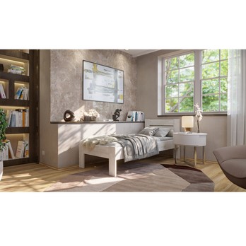 Postel JOHANA I buk/bílá, 80x200 cm 1