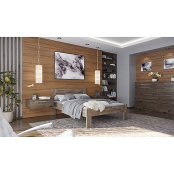 Postel JOHANA I buk/šedá, 120x200 cm 1