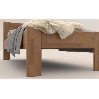 Postel JOHANA I dub/ořech světlý, 100x200 cm 4