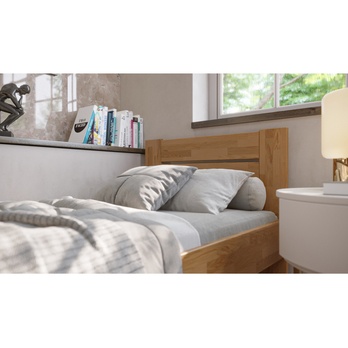 Postel JOHANA I dub/ořech světlý, 100x200 cm 5