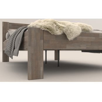 Postel JOHANA I buk/šedá, 120x200 cm 5