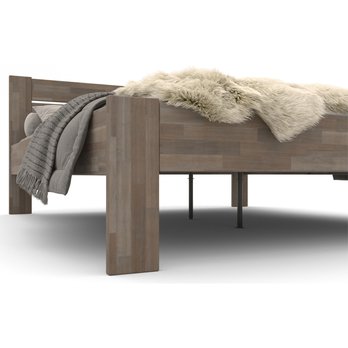 Postel JOHANA II buk/šedá, 160x200 cm 3