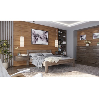 Postel JOHANA II buk/šedá, 180x200 cm 1