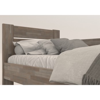 Rohová postel JOHANA pravá, buk/šedá, 80x200 cm 4