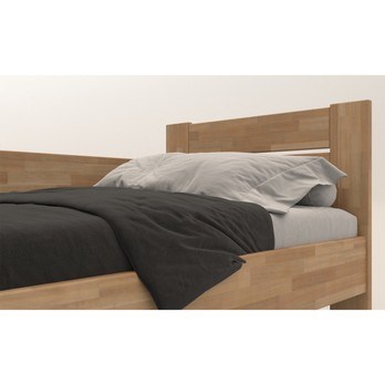 Rohová postel JOHANA levá, buk/přírodní, 80x200 cm 3