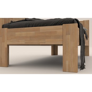 Rohová postel JOHANA levá, buk/přírodní, 80x200 cm 4