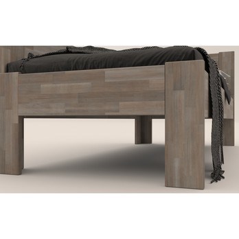 Rohová postel JOHANA levá, buk/šedá, 80x200 cm 6