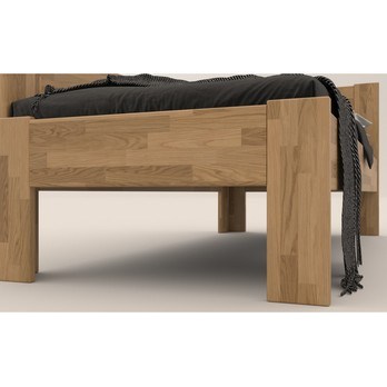 Rohová postel JOHANA levá, dub/přírodní, 80x200 cm 5