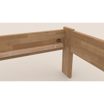 Rohová postel JOHANA levá, buk/přírodní, 90x200 cm 6
