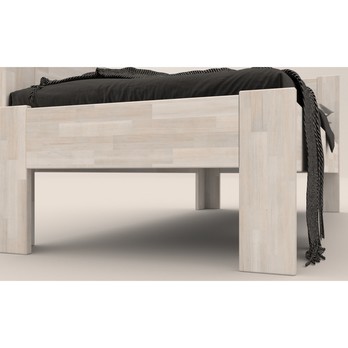 Rohová postel JOHANA levá, buk/bílá, 90x200 cm 3