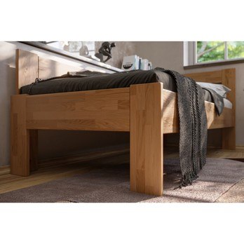 Rohová postel JOHANA levá, dub/světlý ořech, 90x200 cm 6