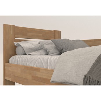 Rohová postel JOHANA pravá, buk/přírodní, 100x200 cm 5