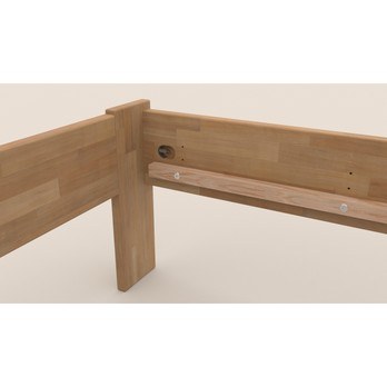 Rohová postel JOHANA pravá, buk/přírodní, 100x200 cm 7