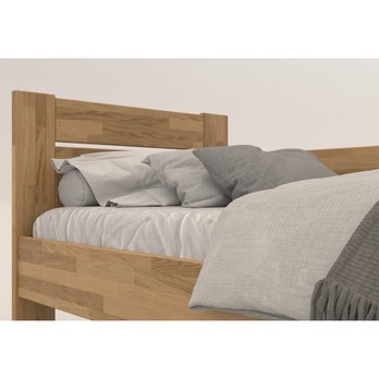 Rohová postel JOHANA pravá, dub/přírodní, 100x200 cm 5