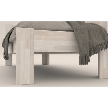 Rohová postel JOHANA pravá, buk/bílá, 100x200 cm 4