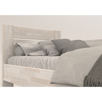 Rohová postel JOHANA pravá, buk/bílá, 100x200 cm 5