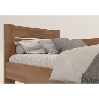 Rohová postel JOHANA pravá, dub/světlý ořech, 100x200 cm 4