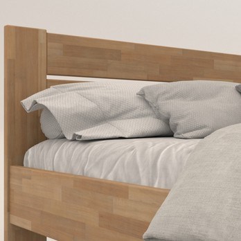 Rohová postel JOHANA pravá, buk/přírodní, 120x200 cm 4