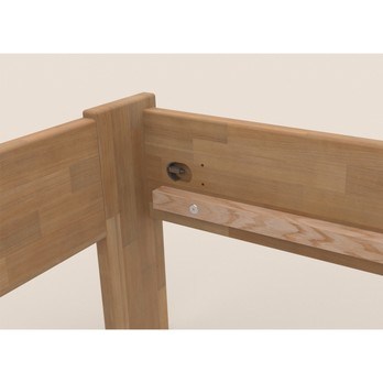 Rohová postel JOHANA pravá, buk/přírodní, 120x200 cm 5