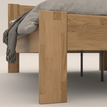 Rohová postel JOHANA dub/pravá, 120x200 cm 3