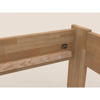 Rohová postel JOHANA levá, buk/přírodní, 120x200 cm 4