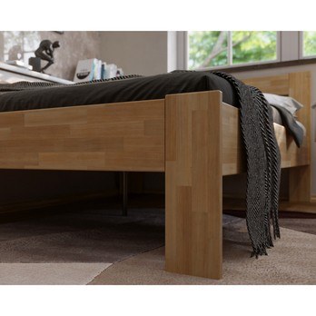 Rohová postel JOHANA levá, buk/přírodní, 120x200 cm 5