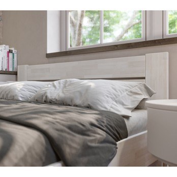 Rohová postel JOHANA levá, buk/bílá, 120x200 cm 2