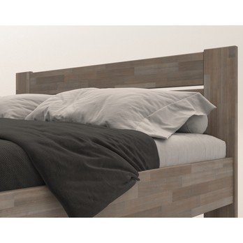 Rohová postel JOHANA levá, buk/šedá, 120x200 cm 3