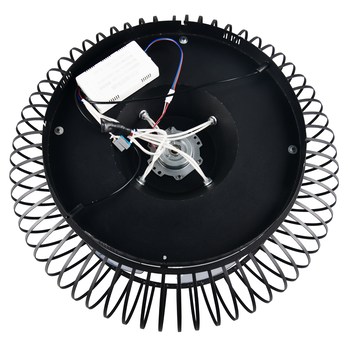 Stropní svítidlo s ventilátorem JOHANNA černá 4