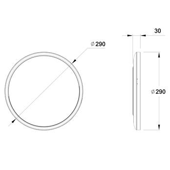 Stropní LED svítidlo JOKO 2 černá/bílá 6