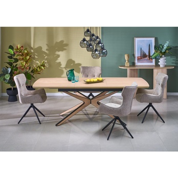 Jídelní stůl JOMIS přírodní/černá 9