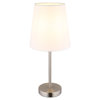 Stolní lampa JORIS bílá/nikl 2