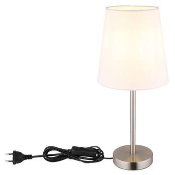 Stolní lampa JORIS bílá/nikl 4