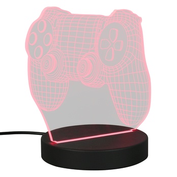 Stolní LED RGB lampa JOY černá/průhledná 2