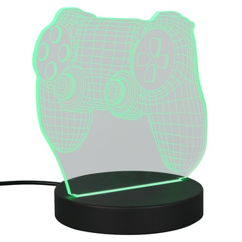 Stolní LED RGB lampa JOY černá/průhledná 3