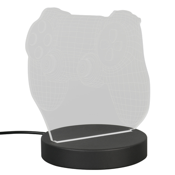 Stolní LED RGB lampa JOY černá/průhledná 5
