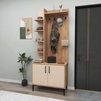 Předsíňová sestava JULENDOR béžová/borovice atlantic 1