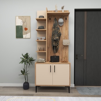 Předsíňová sestava JULENDOR béžová/borovice atlantic 2