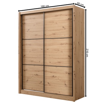 Šatní skříň JULISSA dub artisan 8