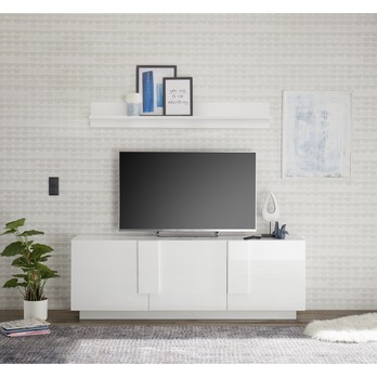 TV komoda JUPITER 6 bílá lesklá 1