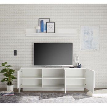 TV komoda JUPITER 6 bílá lesklá 2