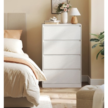 Komoda KAILYN bílá, 4 zásuvky 1