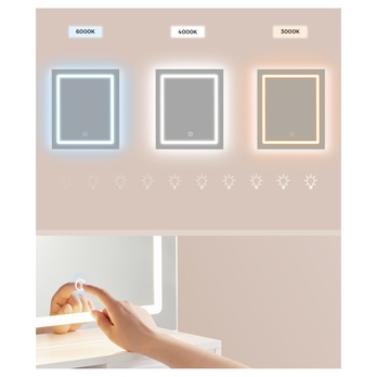 Toaletní stolek KAILYN bílá 2