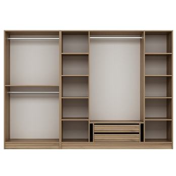 Šatní skříň KALE OPEN 2 ořech 2