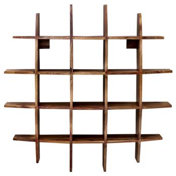 Nástěnný regál KALIM 1-100 palisandr 1