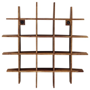 Nástěnný regál KALIM 1-100 palisandr 2